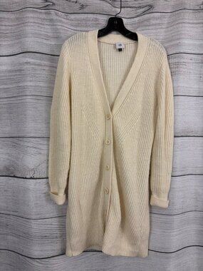 CAbi Ivory Book Club Cardigan Sweater Size S